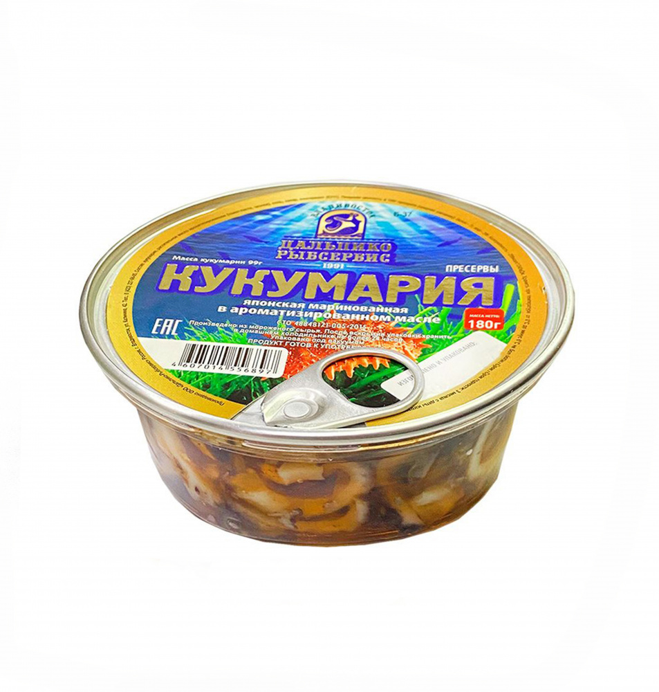 Кукумария маринов. в аромат. масле, пресервы, ключ ,180 гр (Дальпико)