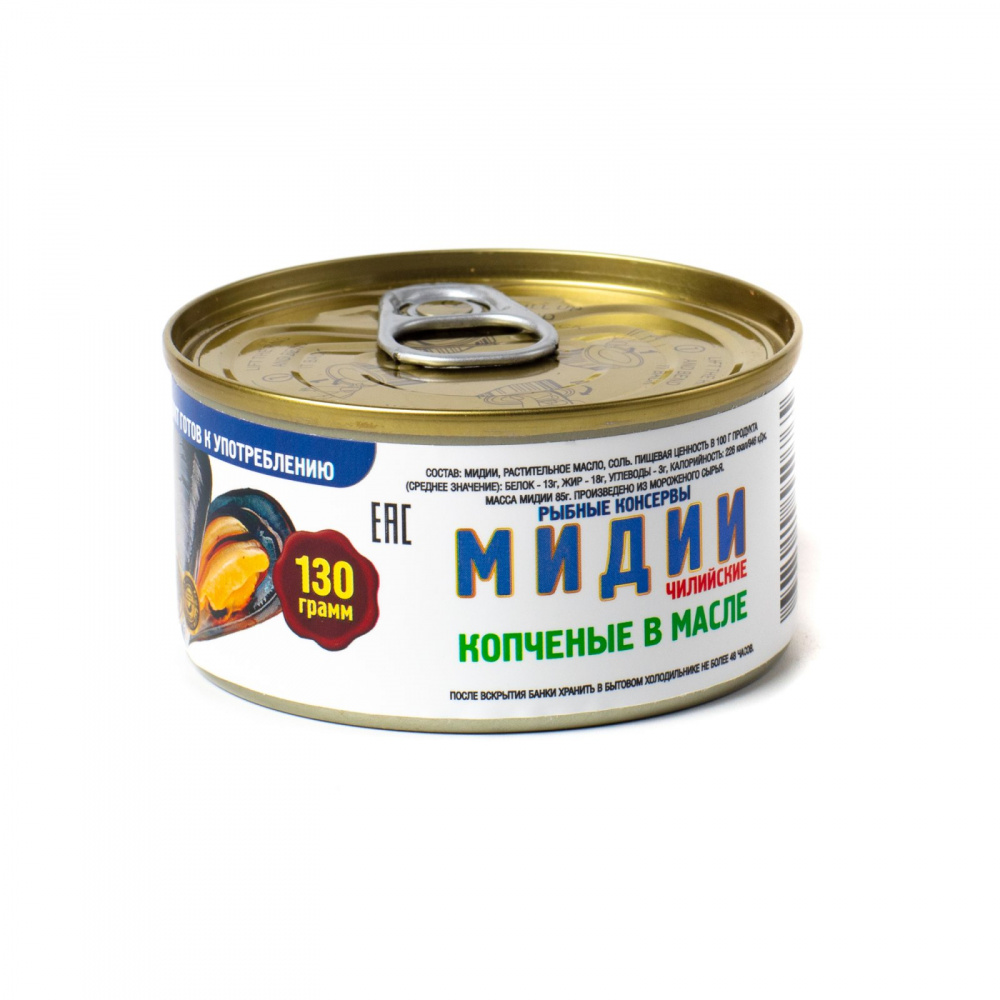 Мидия в масле 130гр жб (Дальпико)